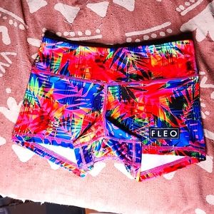 Fleo Tropical Shorts 3.25 Wodapalooza Exclusive Small EUC